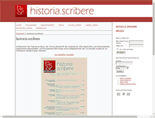 Tablet Screenshot of historia.scribere.at